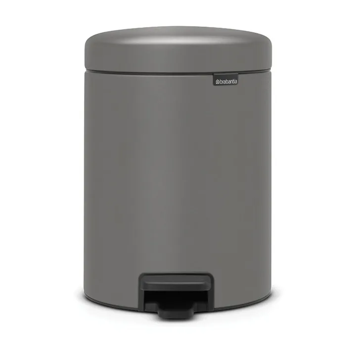 New Icon pedal bin 5 liter - Mineral concrete grey - Brabantia