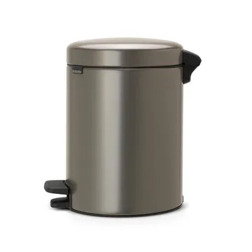 New Icon pedal bin 5 liter - platinum - Brabantia