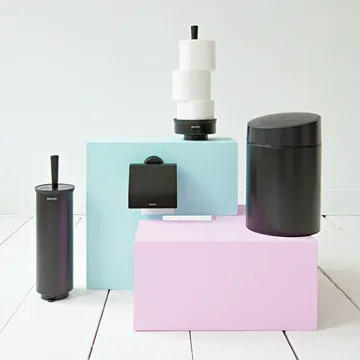Profile toilet brush with wall mounting - black - Brabantia