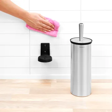 Profile toilet brush with wall mounting - matte steel - Brabantia