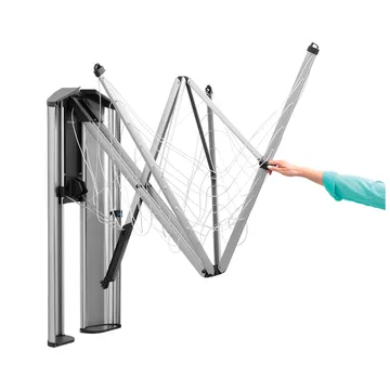 Protective box/cover for WallFix clothesline - Brushed steel - Brabantia