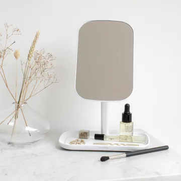 ReNew mirror with storage tray - white - Brabantia