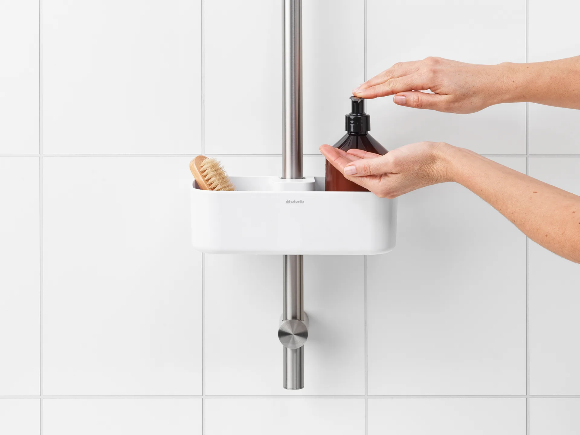 ReNew shower caddy, white Brabantia