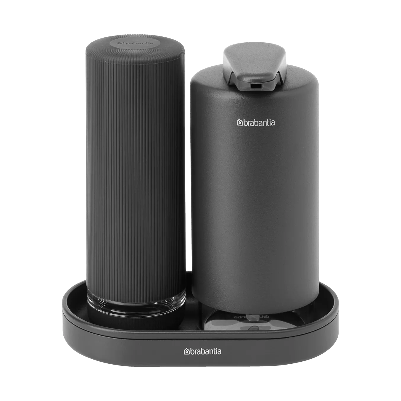 SinkStyle soap dispenser/washing liquid set, Mineral Infinite Grey Brabantia
