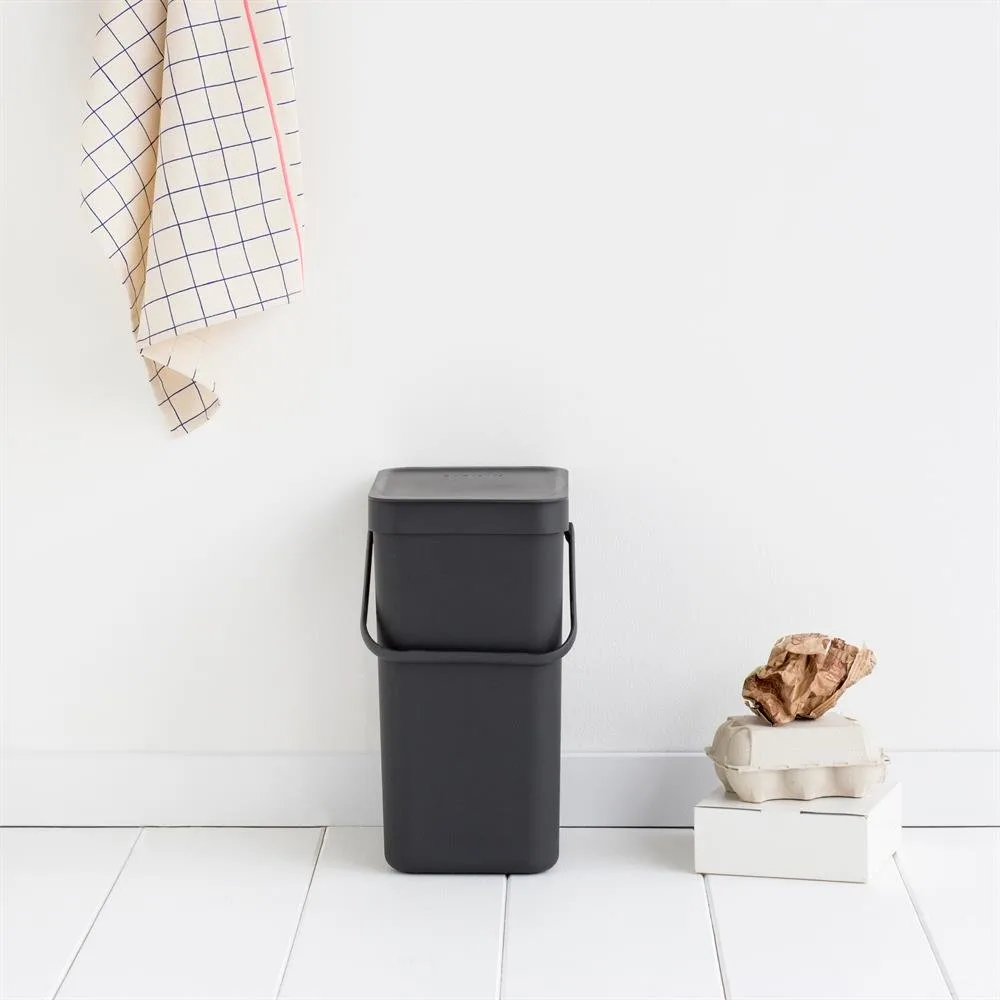 Sort & Go waste bin 12 l., grey Brabantia