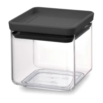 TASTY+ square storage jar 0.7 L - Dark grey - Brabantia