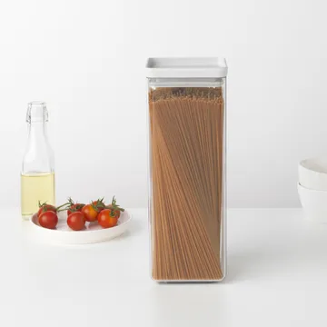 TASTY+ square storage jar 2.5 L - Light grey - Brabantia