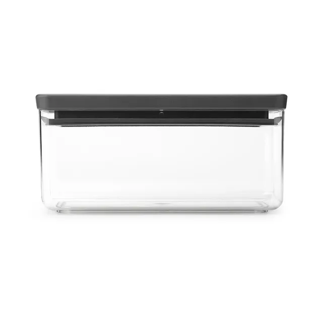 TASTY+ stackable container 1.5 liters, Dark grey Brabantia
