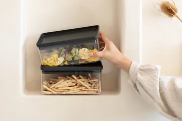 TASTY+ stackable container 1.5 liters - Dark grey - Brabantia