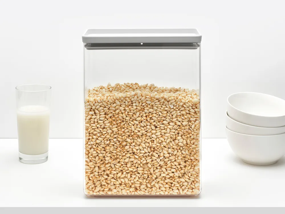 TASTY+ stackable container 5.4 liters, Light grey Brabantia