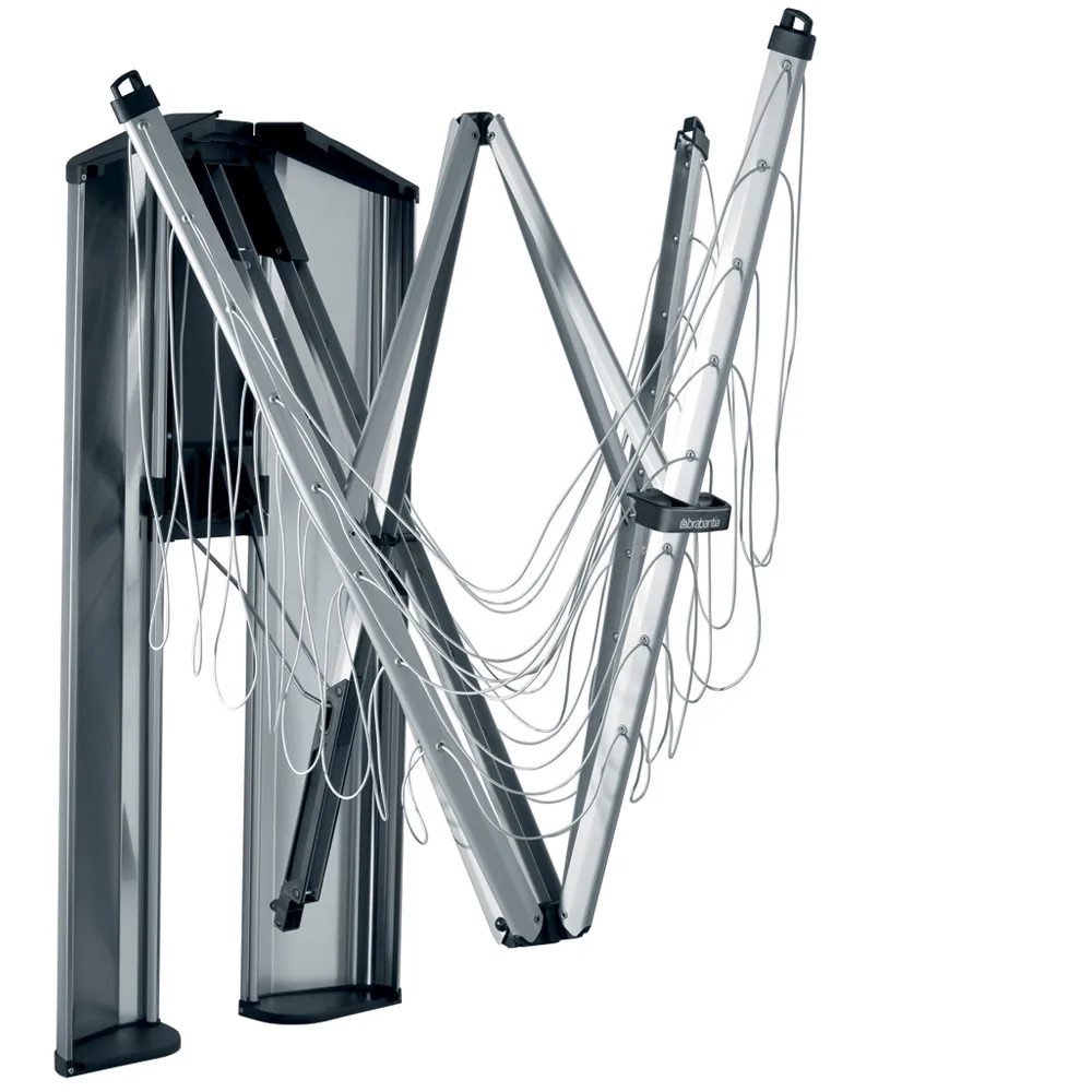 WallFix clothesline 24 m with protective box, Gray Brabantia
