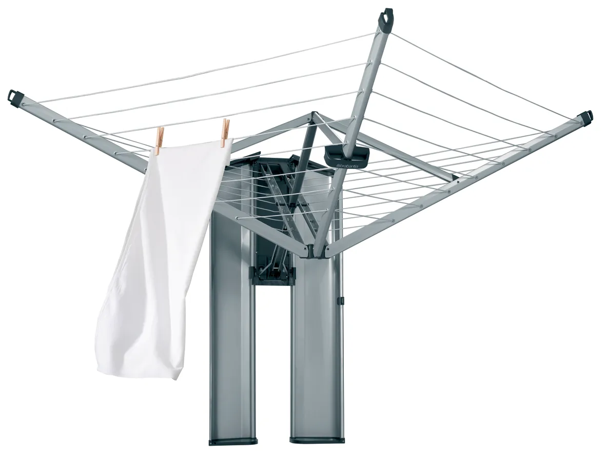 WallFix clothesline 24 m with protective box, Gray Brabantia