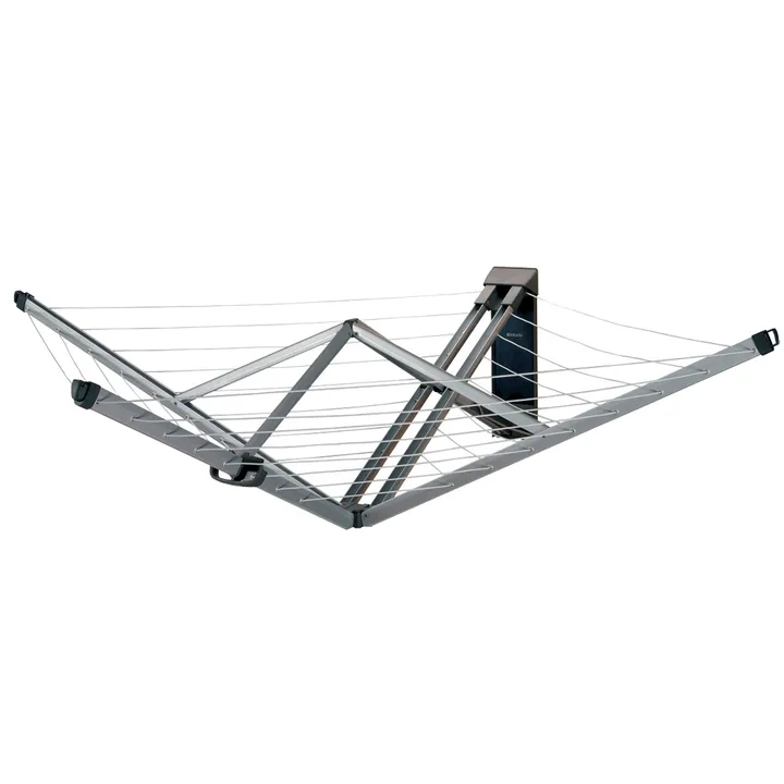 WallFix clothesline 24m with fabric cover - Grey - Brabantia