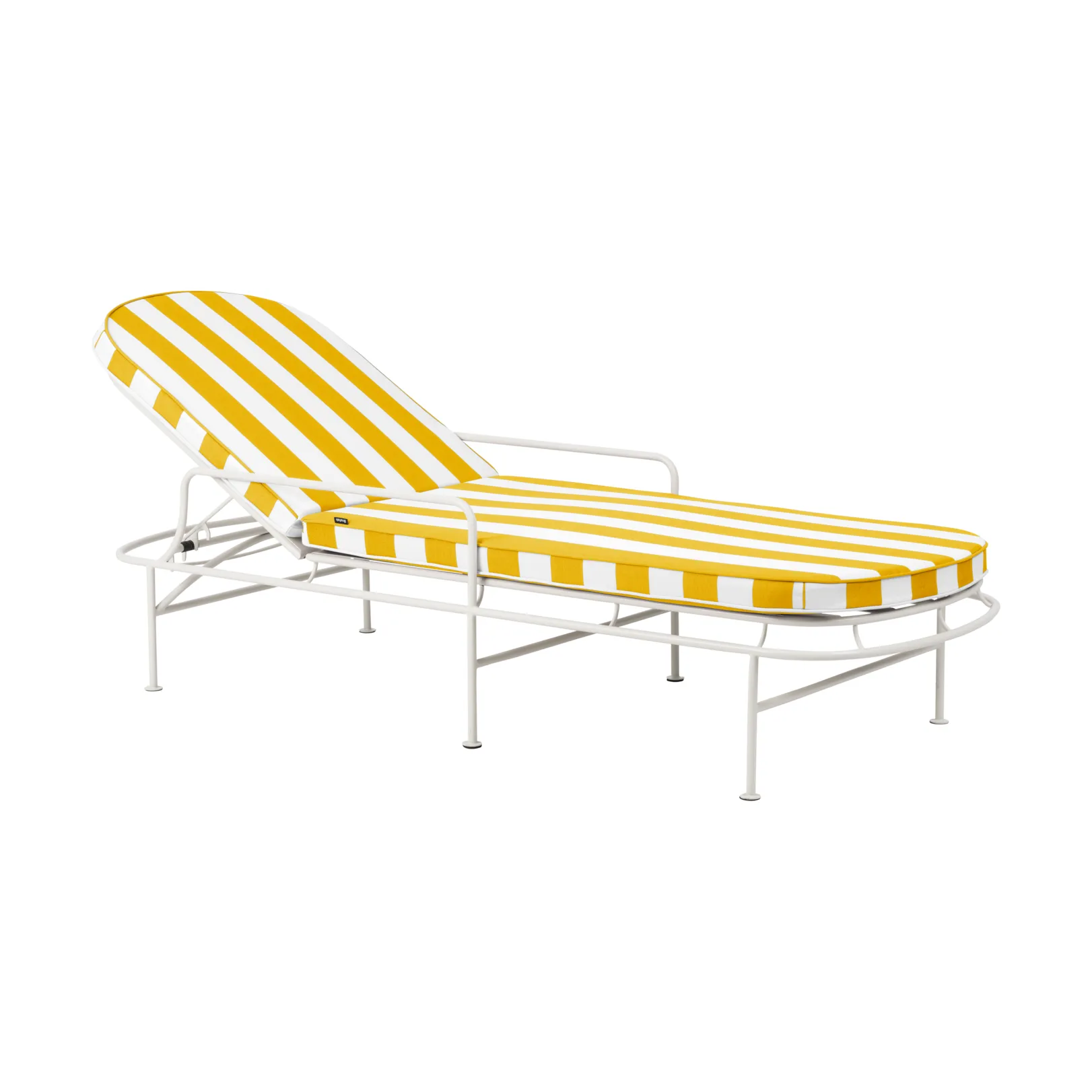Arts daybed 196x96 cm, Soft White-yellow stripes Brafab
