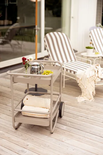 Arts daybed 196x96 cm - Soft White-yellow stripes - Brafab