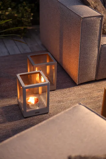 Belfort lantern - Light grey, 28 cm - Brafab