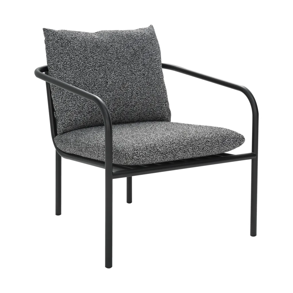 Bendt armchair, Black-teddy ant Brafab