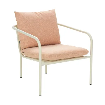 Bendt armchair - White-teddy orange - Brafab