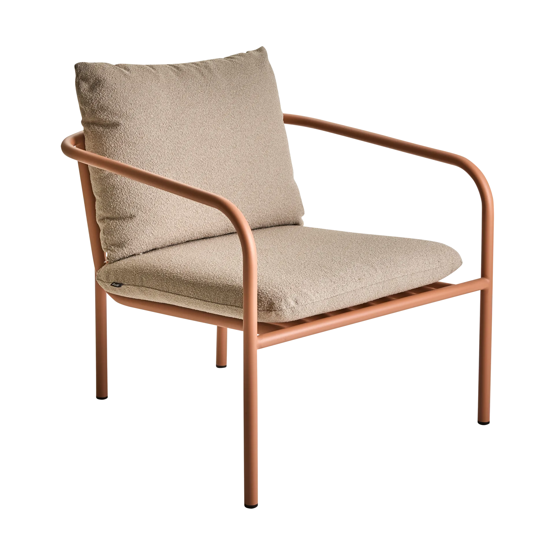 Bendt lounge chair, Teddy beige-peach Brafab