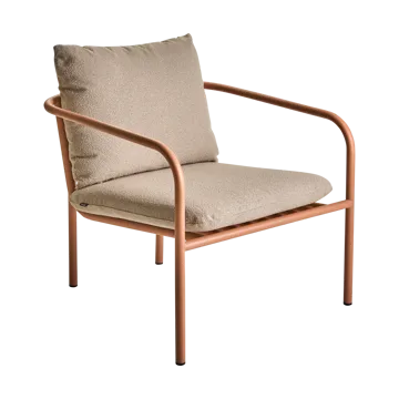Bendt lounge chair - Teddy beige-peach - Brafab