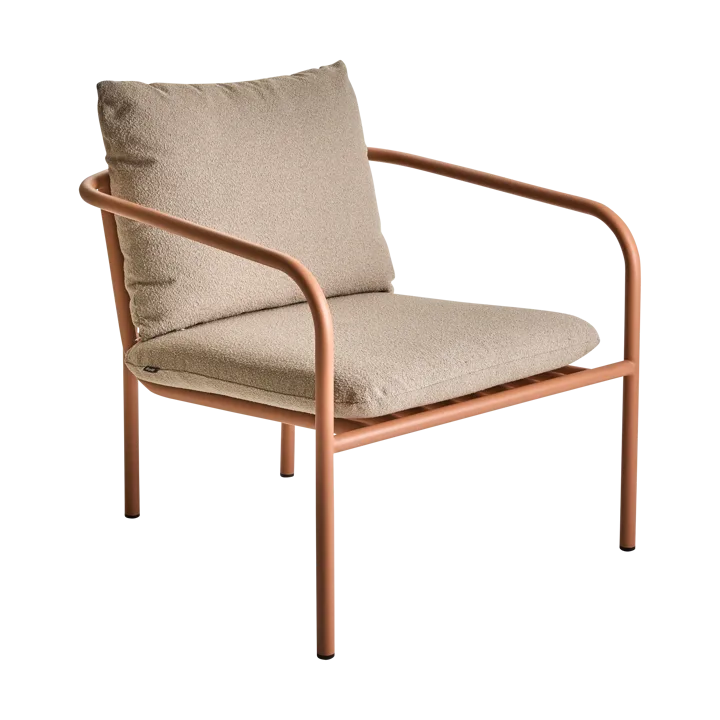 Bendt lounge chair - Teddy beige-peach - Brafab
