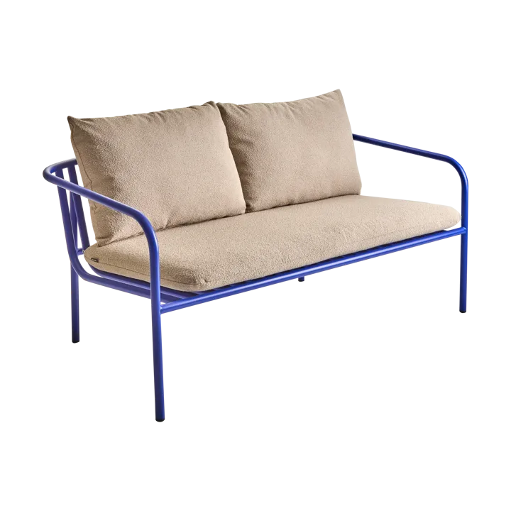 Bendt sofa - Teddy beige-indigo blue - Brafab