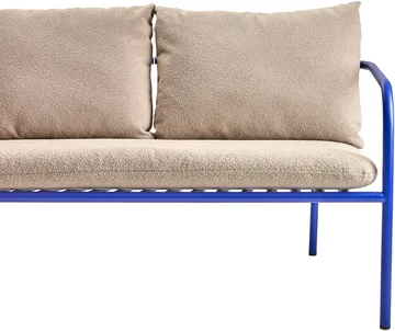 Bendt sofa - Teddy beige-indigo blue - Brafab