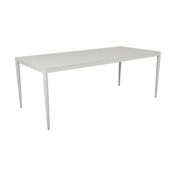 Bigby dining table - Light grey, 195x90 cm - Brafab