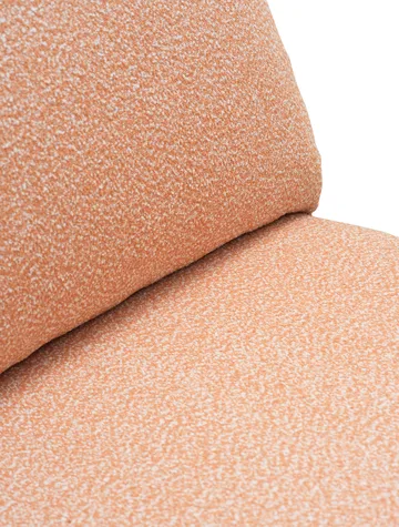 Blixt lounge armchair - Pearl white-teddy orange - Brafab