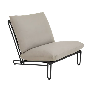 Blixt lounge chair - Black-clay beige - Brafab