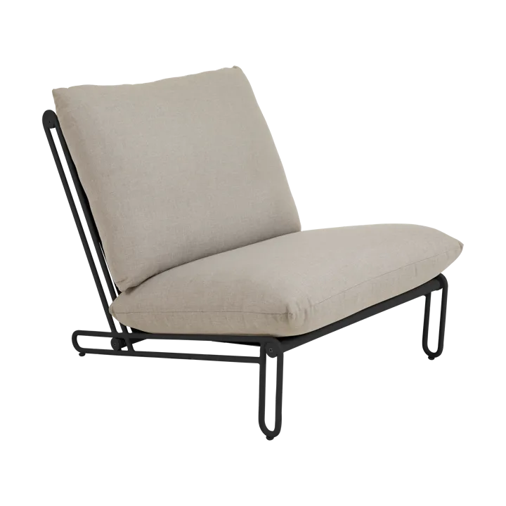 Blixt lounge chair - Black-clay beige - Brafab