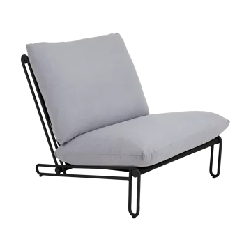 Blixt lounge chair - Black-sky grey - Brafab
