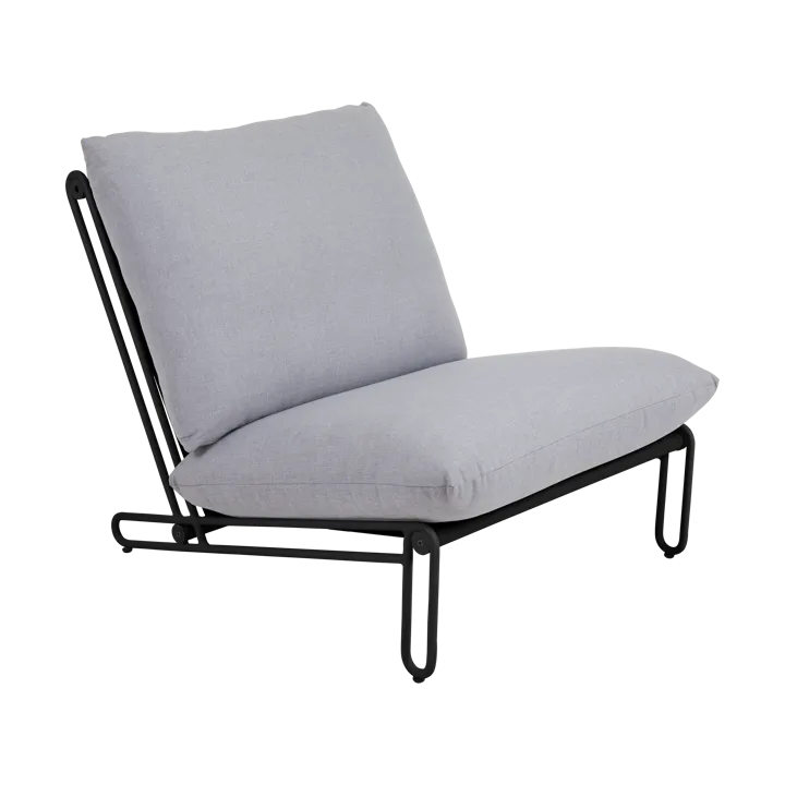 Blixt lounge chair - Black-sky grey - Brafab