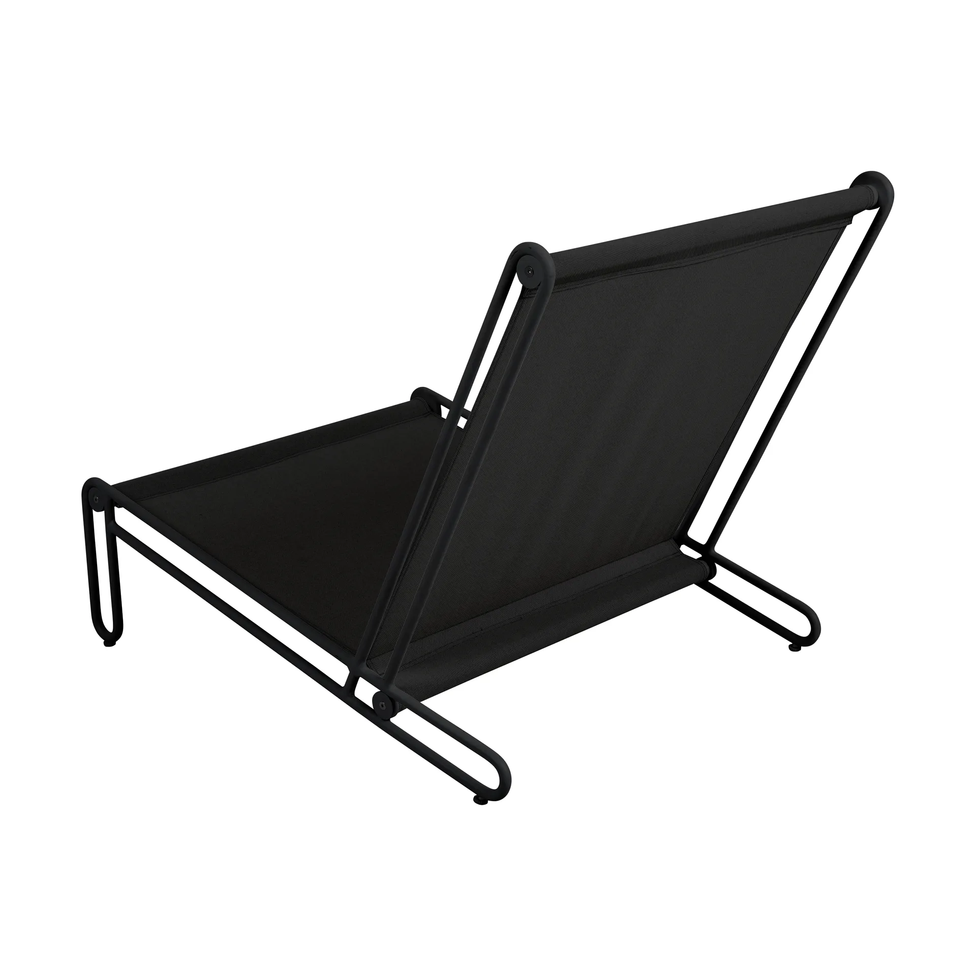 Blixt lounge chair, Black-sky grey Brafab