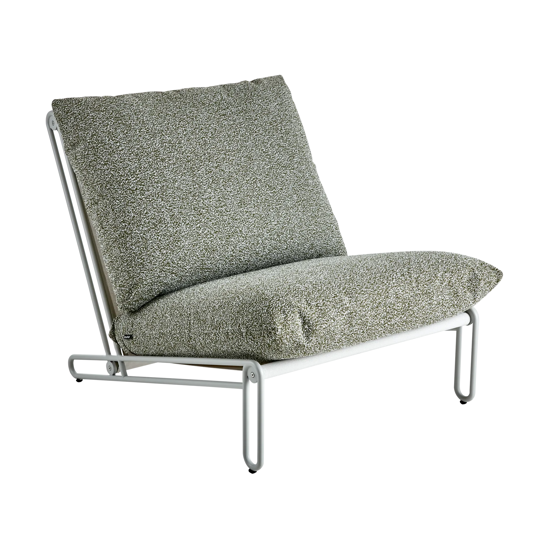 Blixt lounge chair, Light grey-teddy verde Brafab