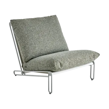 Blixt lounge chair - Light grey-teddy verde - Brafab
