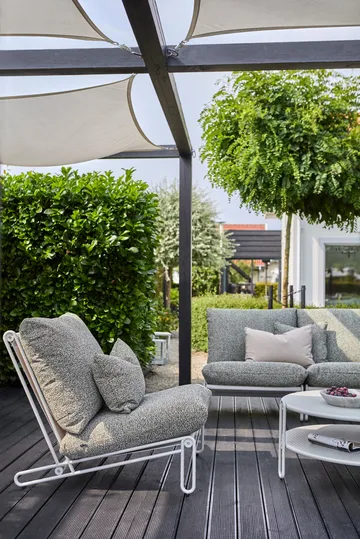 Blixt lounge chair - Light grey-teddy verde - Brafab