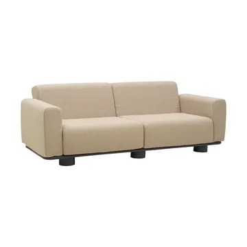 Bolster sofa - Anthracite-teddy beige, 2.5-seater - Brafab