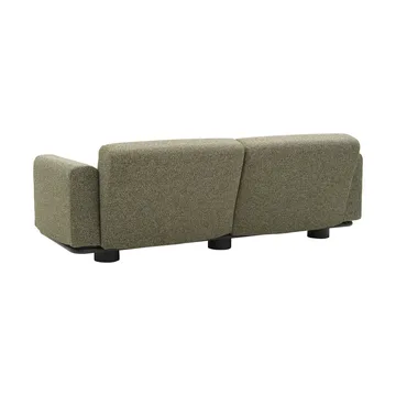 Bolster sofa - Anthracite-teddy verde, 2.5-seater - Brafab
