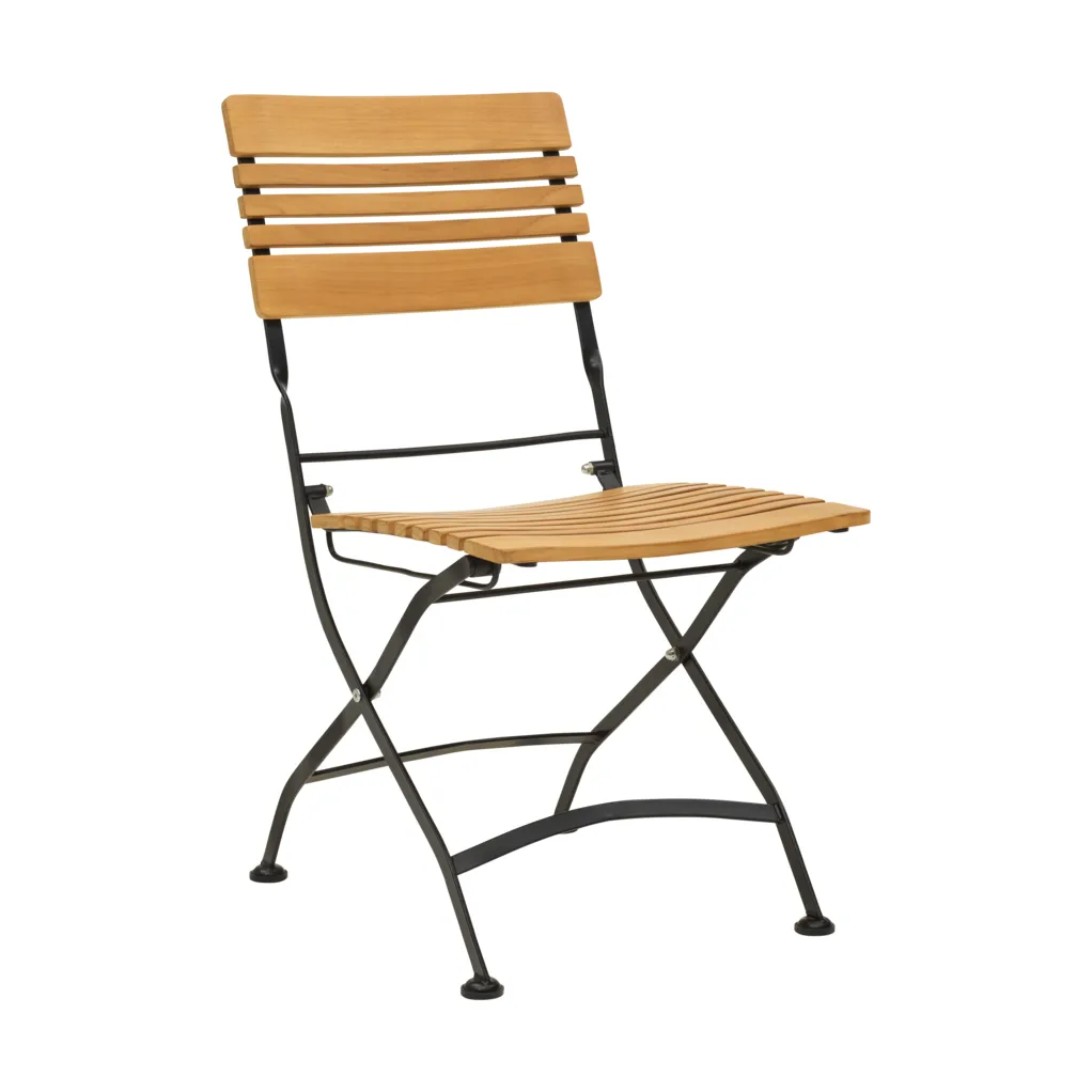 Brewer dining chair, Black-teak Brafab