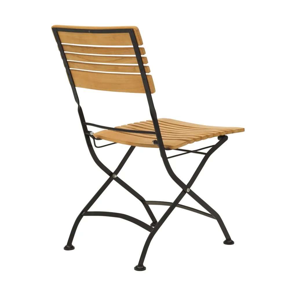 Brewer dining chair, Black-teak Brafab