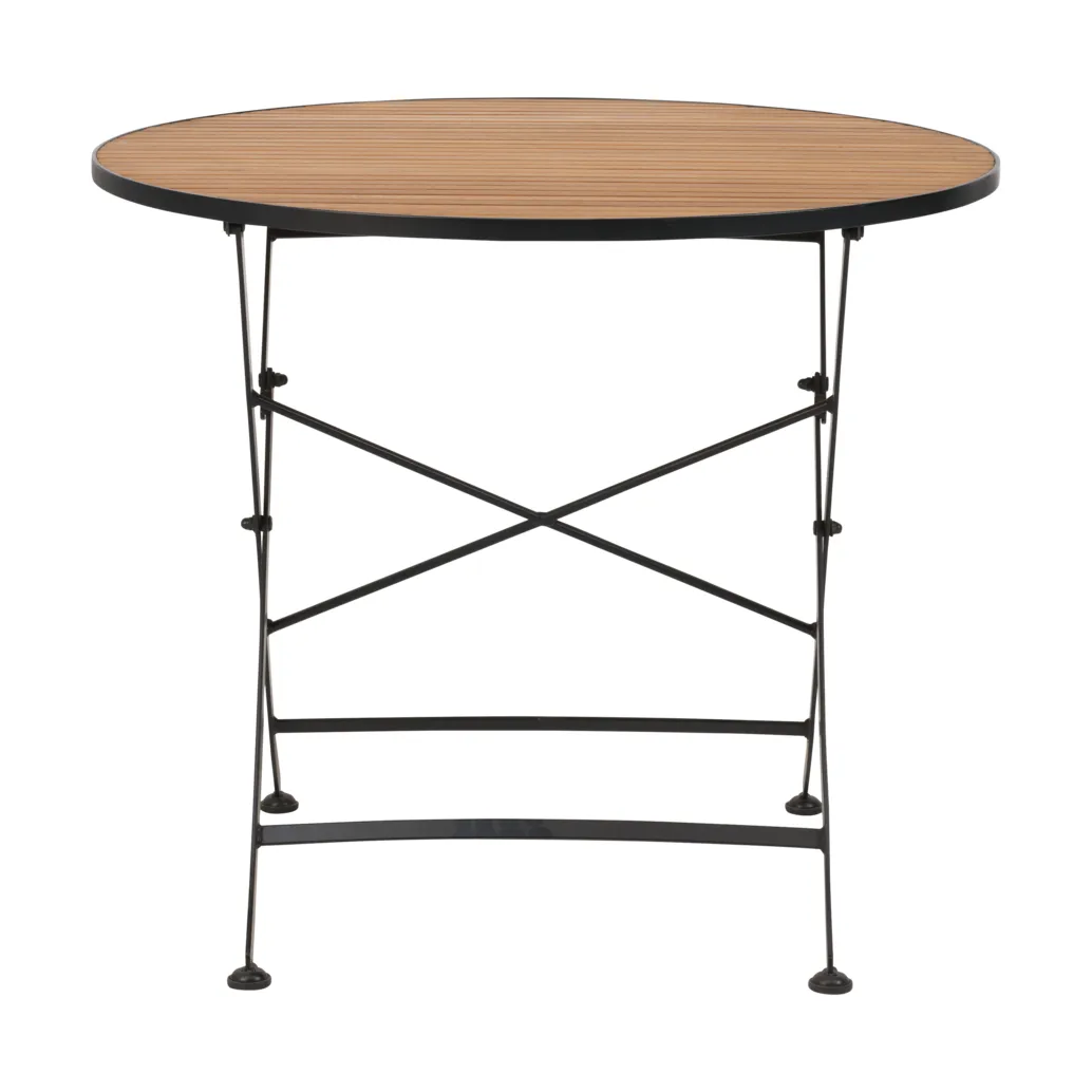 Brewer dining table, Black-teak, Ø85 cm Brafab