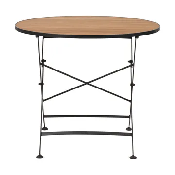 Brewer dining table - Black-teak, Ø85 cm - Brafab