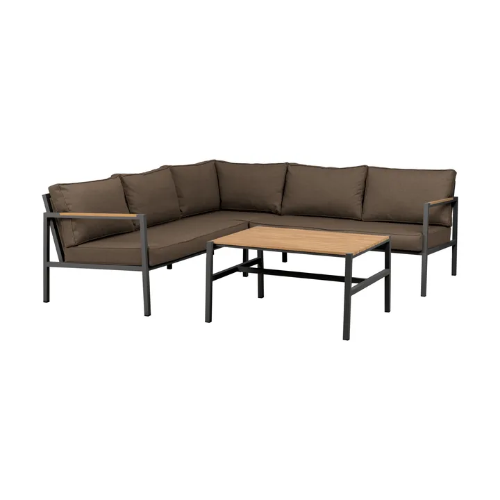 Cap sofa group - Anthracite-brown, 5-seater - Brafab