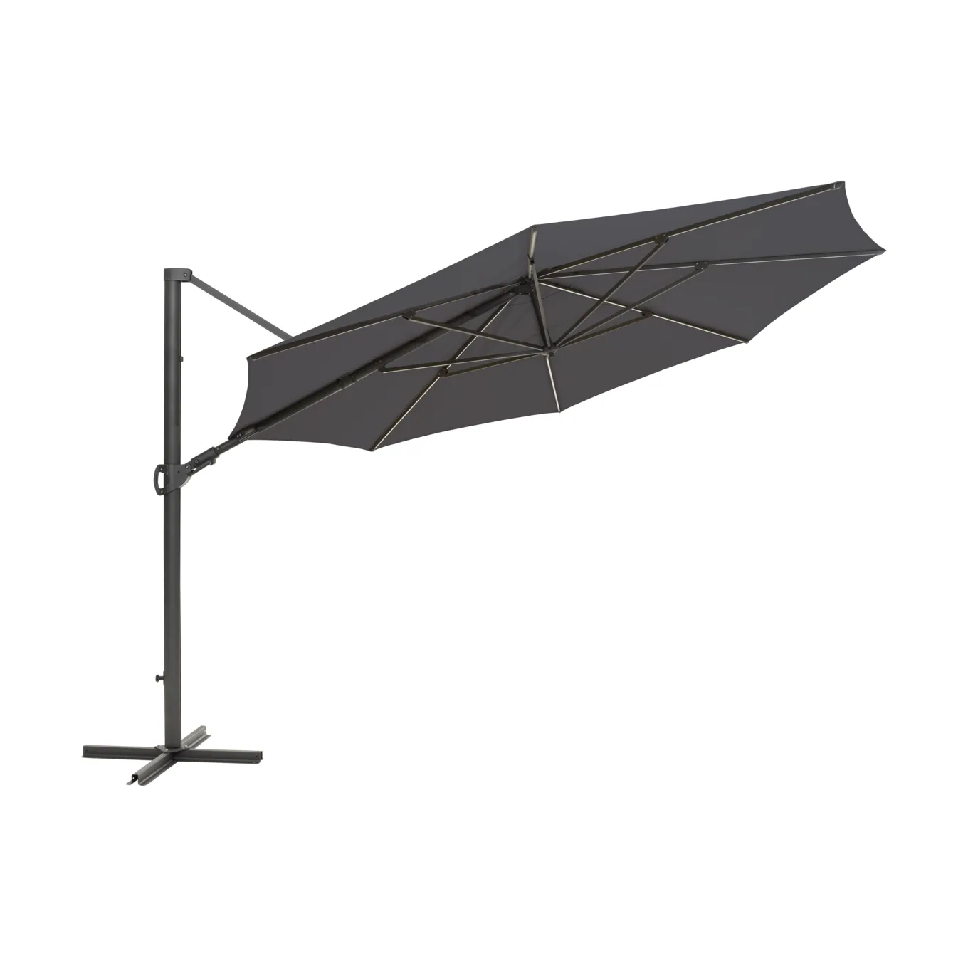 Cilento parasol, Anthracite grey Brafab