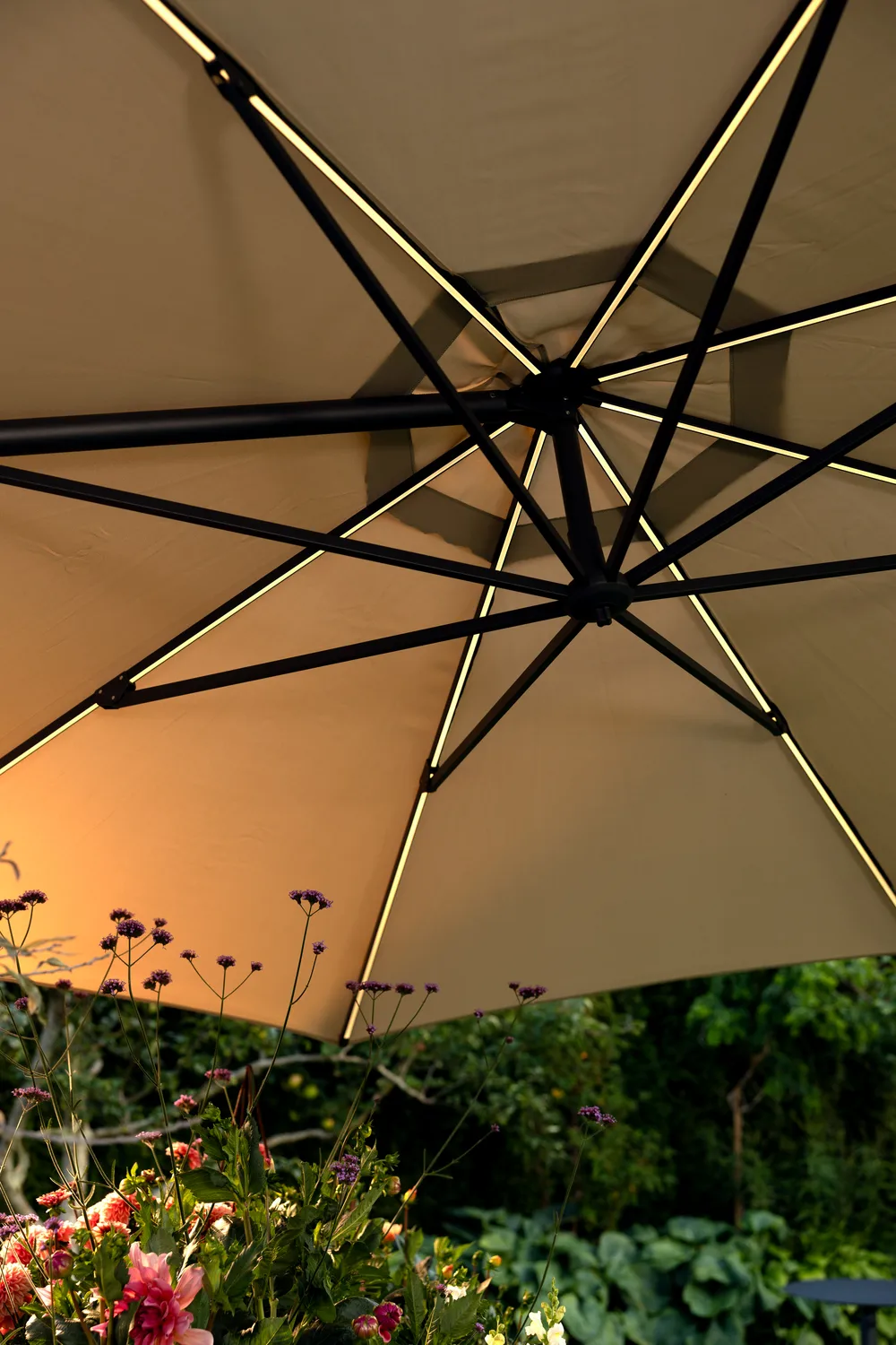 Cilento parasol, Light grey-khaki Brafab