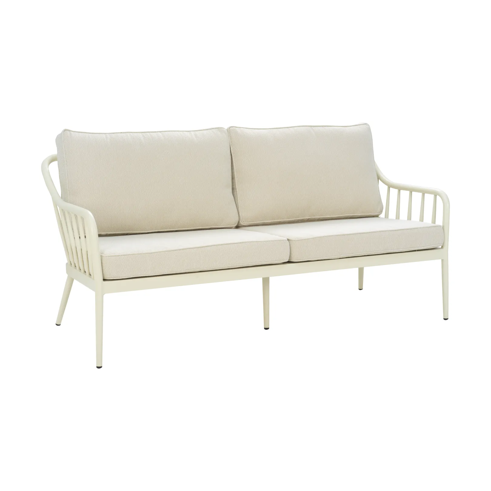 Coleville sofa, Pearl white-dot beige, 3-seater Brafab