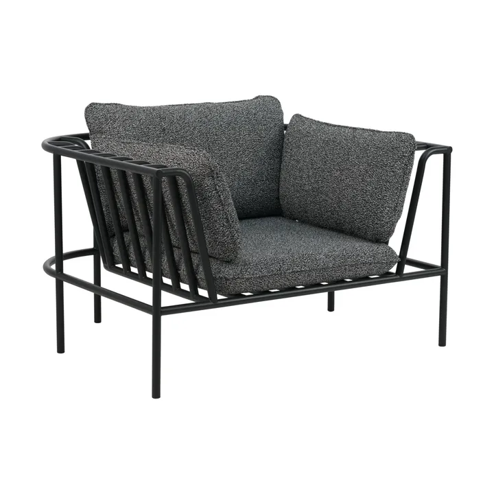 Collier armchair - Black-teddy ant - Brafab