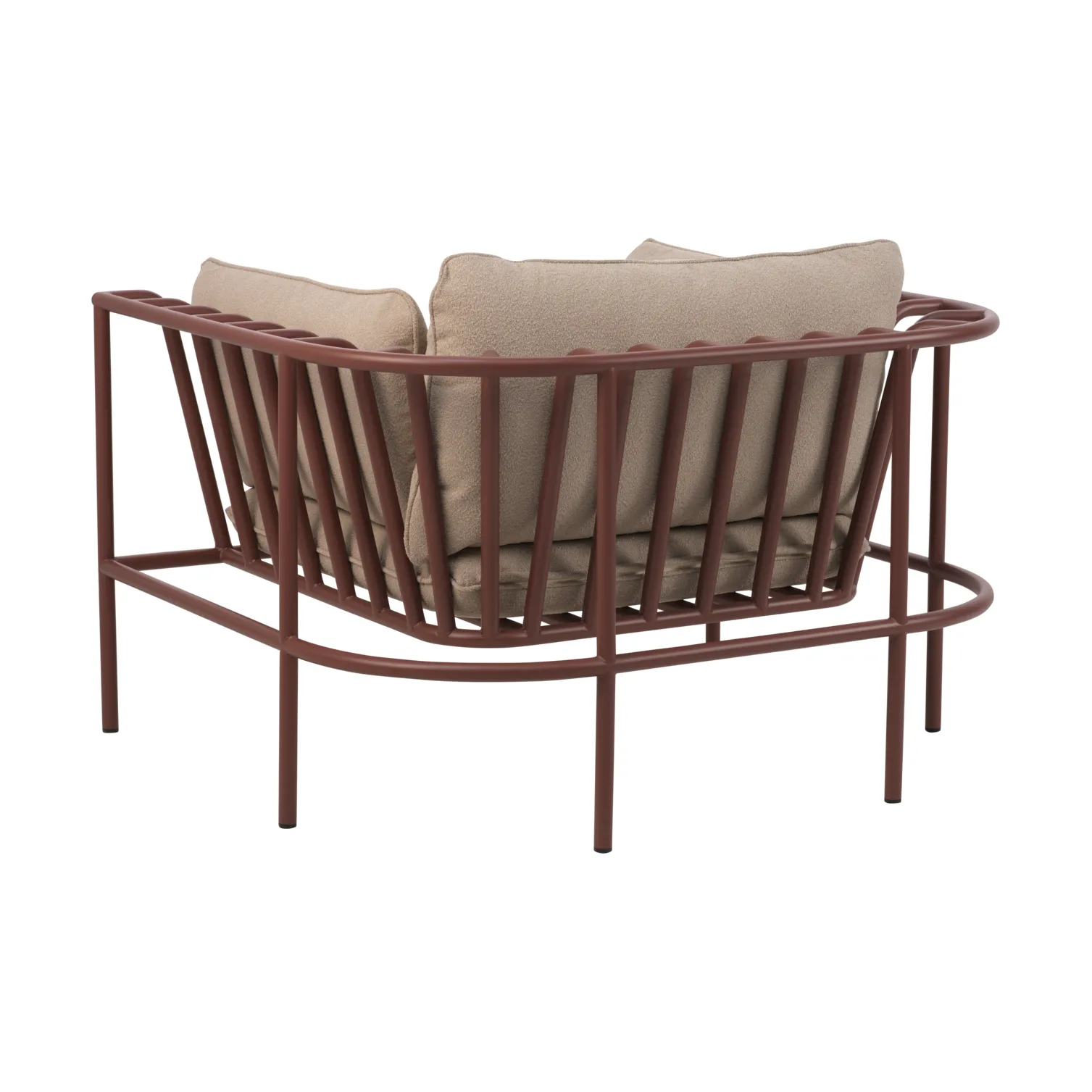 Collier armchair, Zin red-teddy beige Brafab