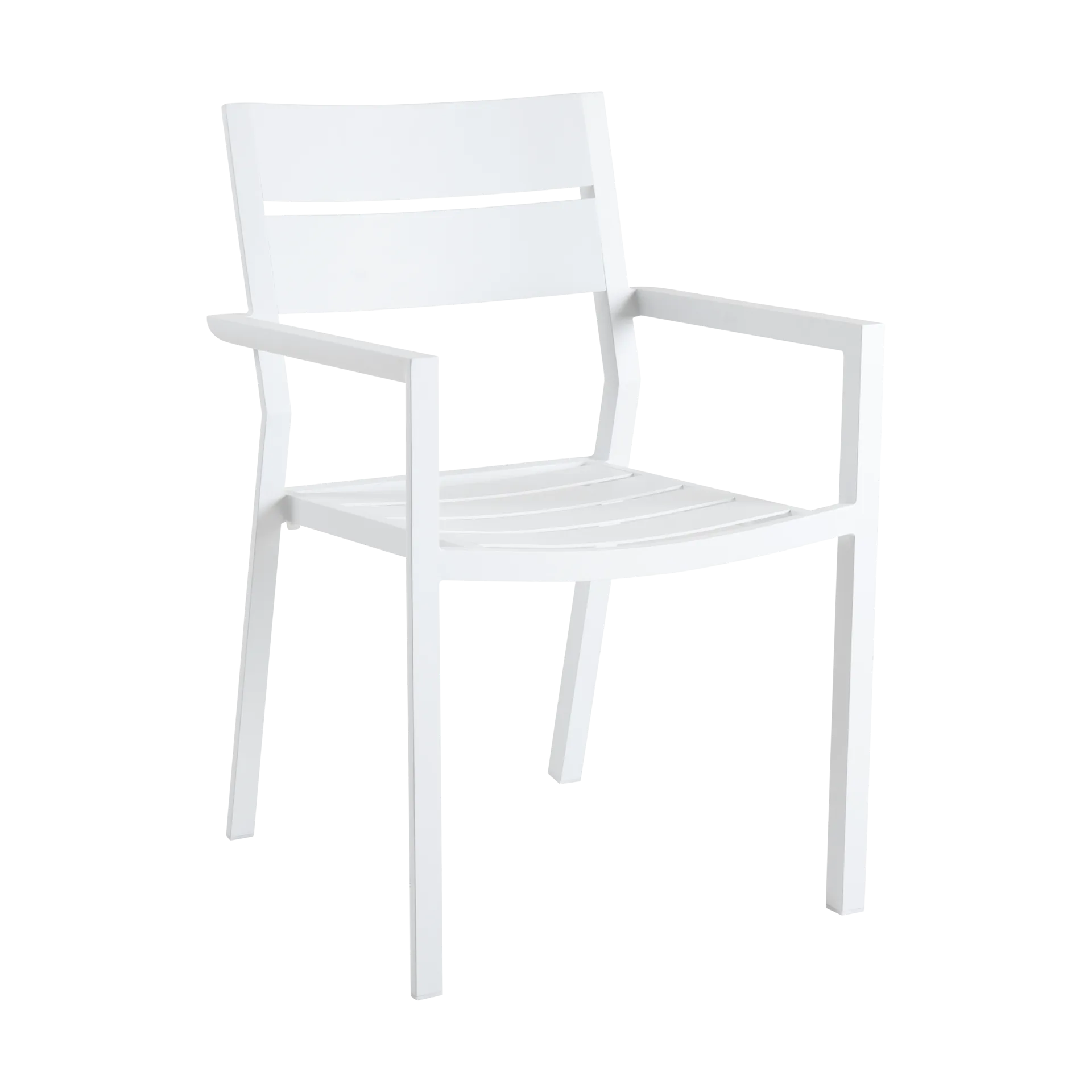 Delia armchair, White Brafab